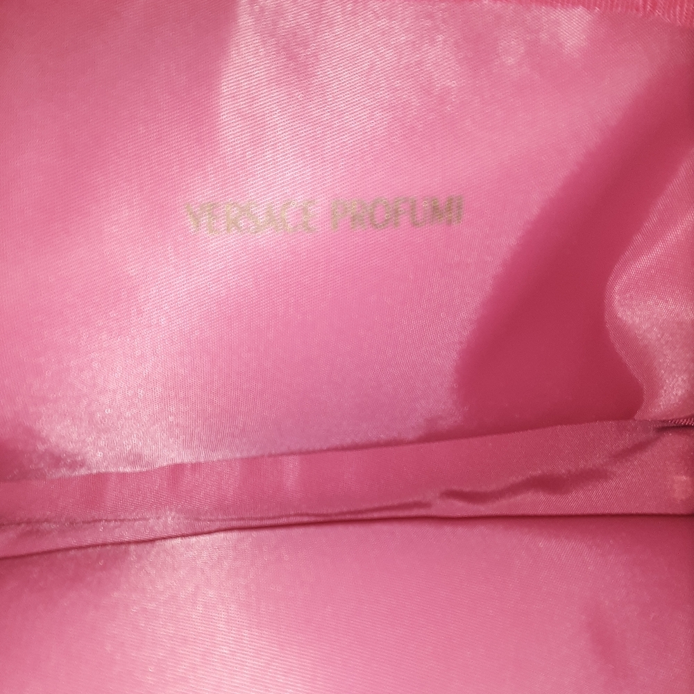 Versace profumi tan leather clutch bag - Picture 7 of 11